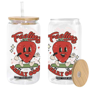 Strawberry Festival Glass Can Cute Feeling Berry Good Fruit Lover TS02 Black Print Your Wear
