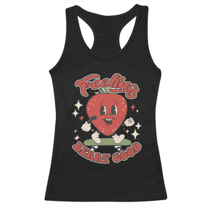 Strawberry Festival Racerback Tank Top Cute Feeling Berry Good Fruit Lover TS02 Black Print Your Wear