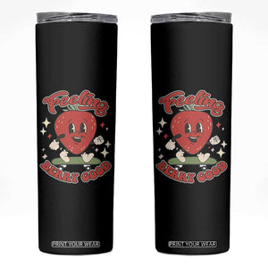 Strawberry Festival Skinny Tumbler Cute Feeling Berry Good Fruit Lover TS02 Black Print Your Wear