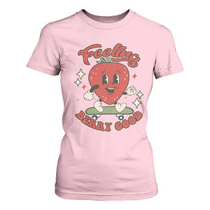 Strawberry Festival T Shirt For Women Cute Feeling Berry Good Fruit Lover TS02 Light Pink Print Your Wear