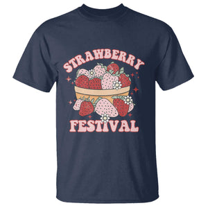 Strawberry Festival T Shirt Retro Strawberries Fruit Lover TS02 Navy Print Your Wear