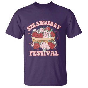Strawberry Festival T Shirt Retro Strawberries Fruit Lover TS02 Purple Print Your Wear