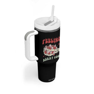 Strawberry Festival Tumbler With Handle Feeling Berry Good Fruit Lover Skeleton Hand TS02 Print Your Wear