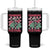 Strawberry Festival Tumbler With Handle Fruit Lover Botanical Retro Groovy TS02 One Size: 40 oz Black Print Your Wear