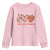Strawberry Festival Youth Sweatshirt Peace Love Strawberry Cute Fruit Lover TS02 Light Pink Print Your Wear