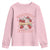 Strawberry Festival Youth Sweatshirt Retro Strawberries Fruit Lover TS02 Light Pink Print Your Wear