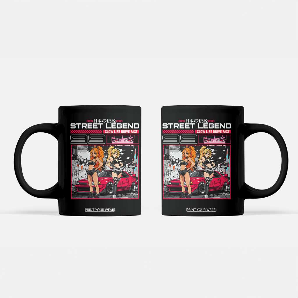 Street Legend JDM Anime Coffee Mug TS09 Black Print Your Wear