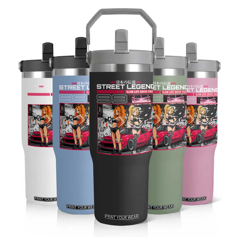 Street Legend JDM Anime Flip Straw Tumbler TS09 Print Your Wear