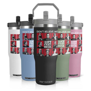 Strong Historical Women Flip Straw Tumbler Don't Believe Me Just Watch TS09 Print Your Wear