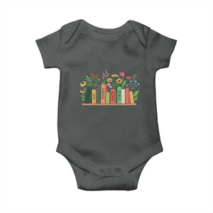 Subtle FDT 8647 Baby Onesie Foxtrots Deltas Tangos Book Lovers Flower TS02 Dark Heather Print Your Wear