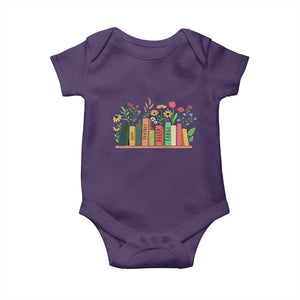 Subtle FDT 8647 Baby Onesie Foxtrots Deltas Tangos Book Lovers Flower TS02 Purple Print Your Wear