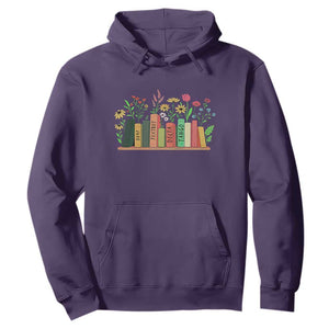 Subtle FDT 8647 Hoodie Foxtrots Deltas Tangos Book Lovers Flower TS02 Purple Print Your Wear