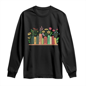 Subtle FDT 8647 Long Sleeve Shirt Foxtrots Deltas Tangos Book Lovers Flower TS02 Black Print Your Wear