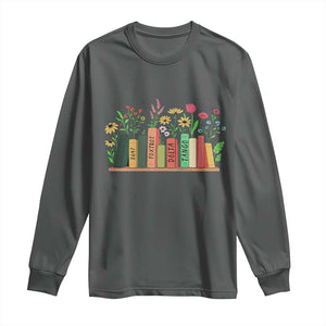 Subtle FDT 8647 Long Sleeve Shirt Foxtrots Deltas Tangos Book Lovers Flower TS02 Dark Heather Print Your Wear