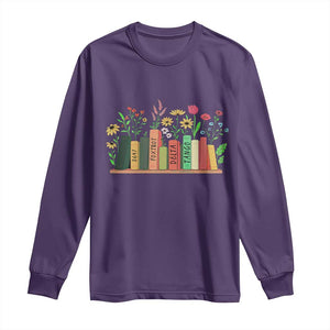 Subtle FDT 8647 Long Sleeve Shirt Foxtrots Deltas Tangos Book Lovers Flower TS02 Purple Print Your Wear