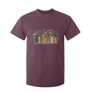 Subtle FDT 8647 T Shirt For Kid Foxtrots Deltas Tangos Book Lovers Flower TS02 Maroon Print Your Wear