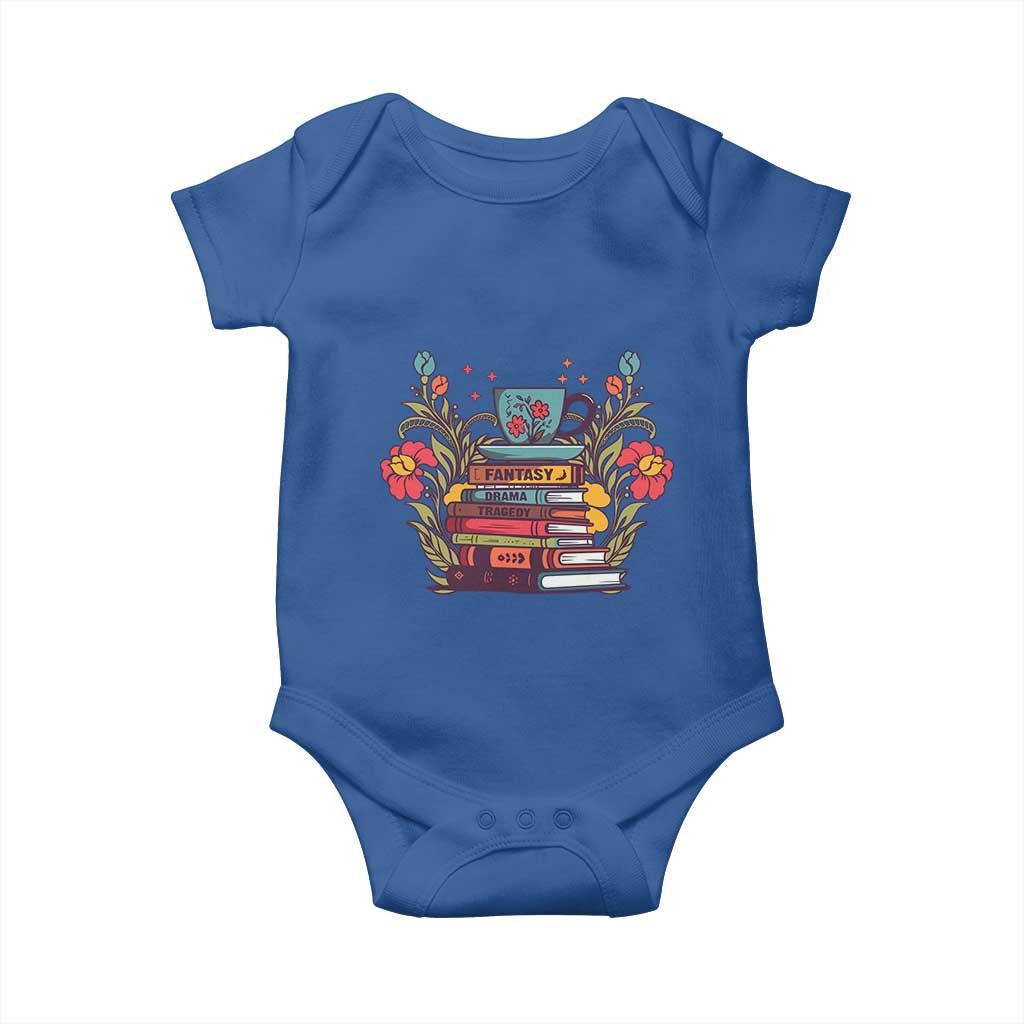 Subtle FDT Baby Onesie Fantasy Drama Tragedy Book Lover TS02 Royal Blue Print Your Wear