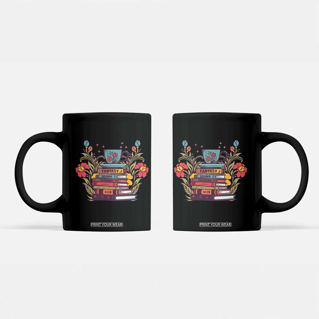 Subtle FDT Coffee Mug Fantasy Drama Tragedy Book Lover TS02 Black Print Your Wear