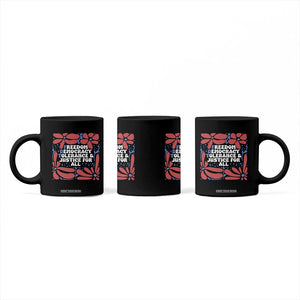 Subtle FDT Coffee Mug Freedom Democracy Tolerence and Justice For All TS02 Print Your Wear
