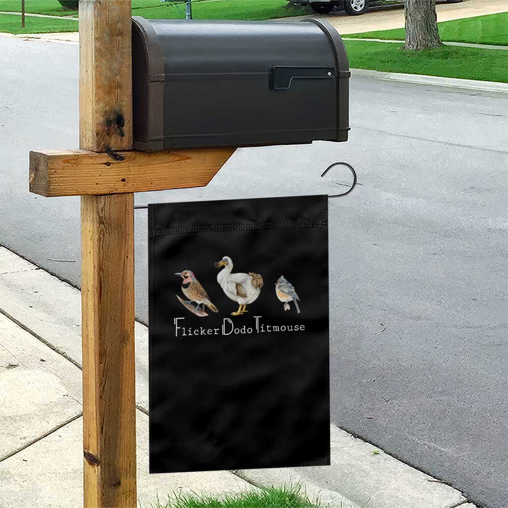Subtle FDT Garden Flag Flicker Dodo Titmouse Bird TS10 Print Your Wear