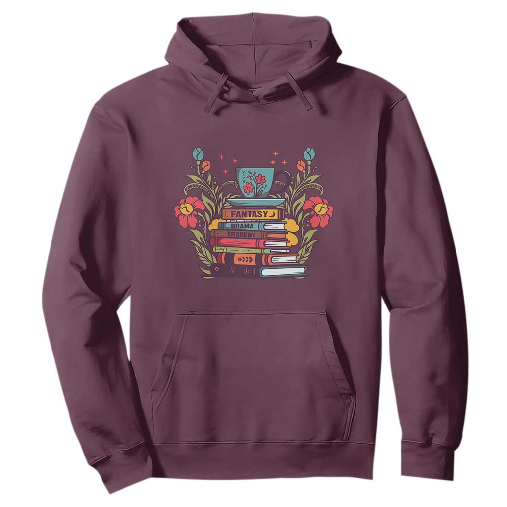 Subtle FDT Hoodie Fantasy Drama Tragedy Book Lover TS02 Maroon Print Your Wear