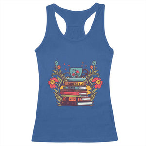 Subtle FDT Racerback Tank Top Fantasy Drama Tragedy Book Lover TS02 Royal Blue Print Your Wear