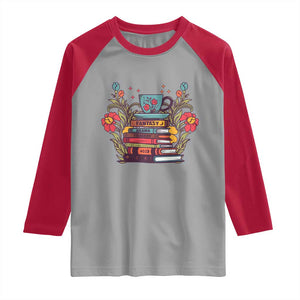 Subtle FDT Raglan Shirt Fantasy Drama Tragedy Book Lover TS02 Sport Gray Red Print Your Wear