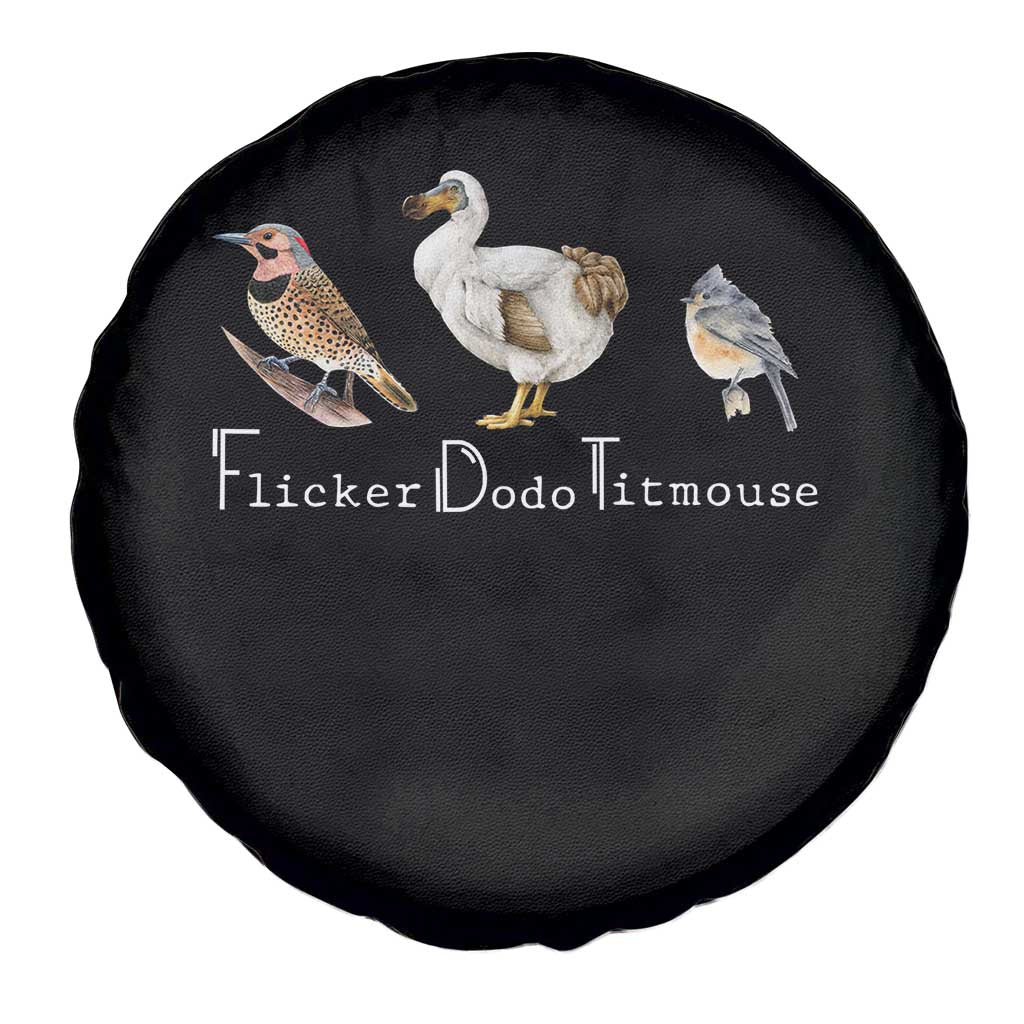 Subtle FDT Spare Tire Cover Flicker Dodo Titmouse Bird TS10 Print Your Wear
