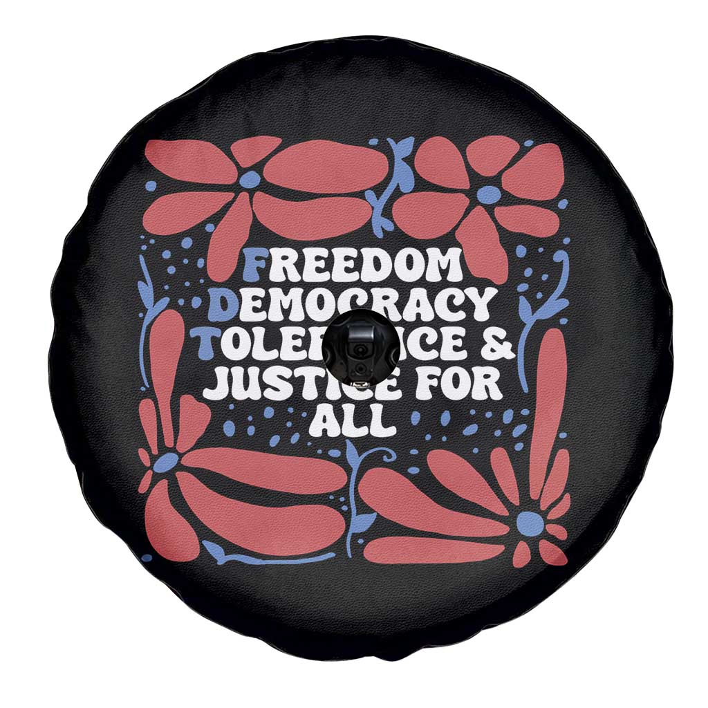 Subtle FDT Spare Tire Cover Freedom Democracy Tolerence and Justice For All TS02 Print Your Wear