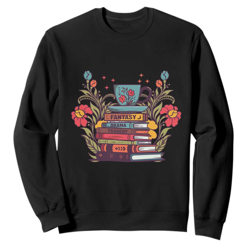 Subtle FDT Sweatshirt Fantasy Drama Tragedy Book Lover TS02 Black Print Your Wear