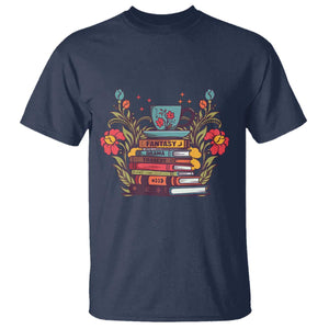 Subtle FDT T Shirt Fantasy Drama Tragedy Book Lover TS02 Navy Print Your Wear