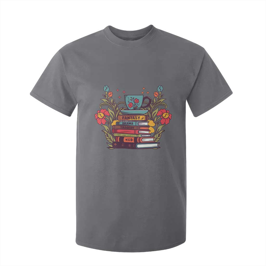 Subtle FDT T Shirt For Kid Fantasy Drama Tragedy Book Lover TS02 Charcoal Print Your Wear