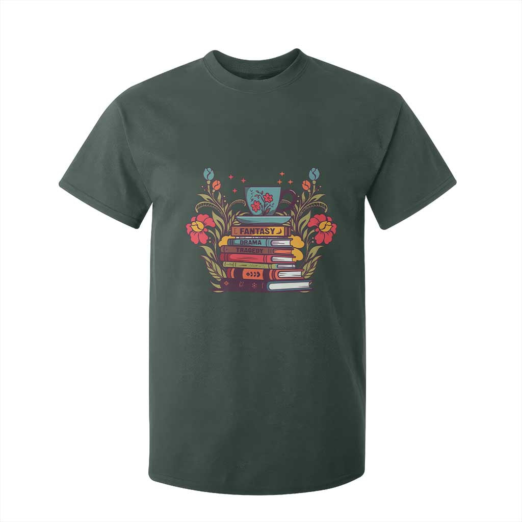 Subtle FDT T Shirt For Kid Fantasy Drama Tragedy Book Lover TS02 Dark Forest Green Print Your Wear