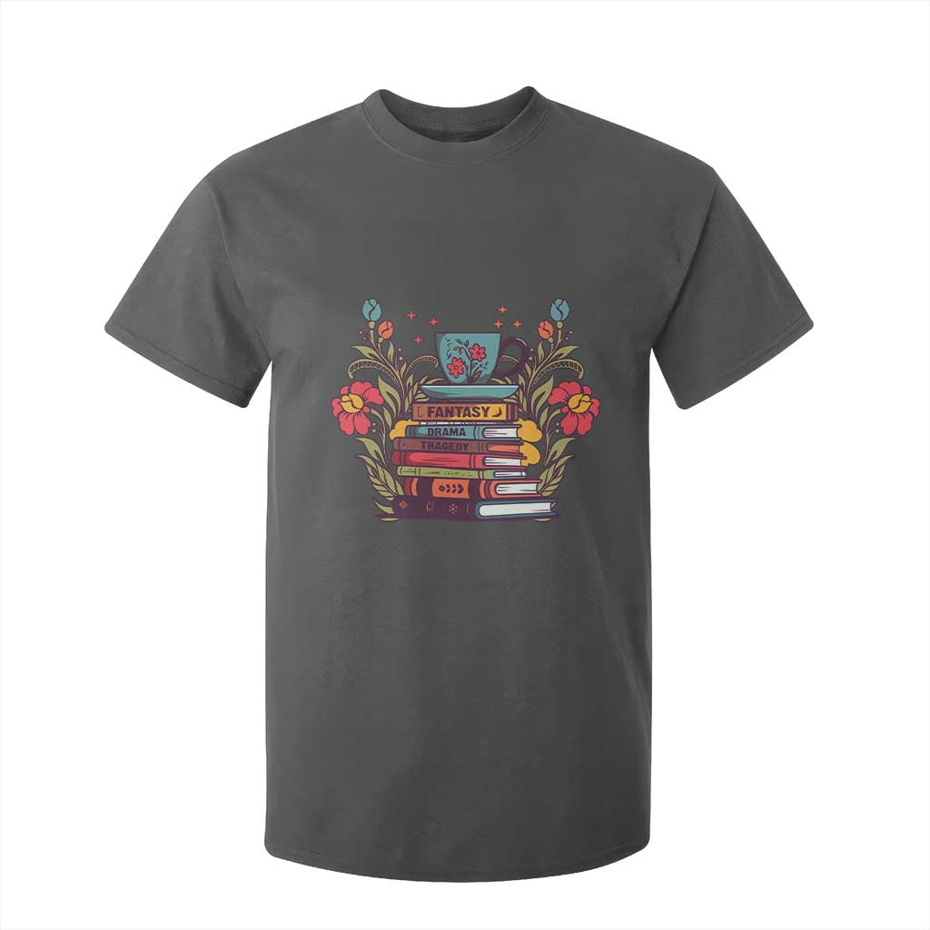 Subtle FDT T Shirt For Kid Fantasy Drama Tragedy Book Lover TS02 Dark Heather Print Your Wear