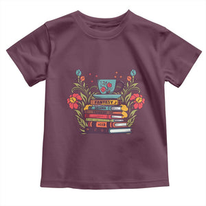 Subtle FDT Toddler T Shirt Fantasy Drama Tragedy Book Lover TS02 Maroon Print Your Wear