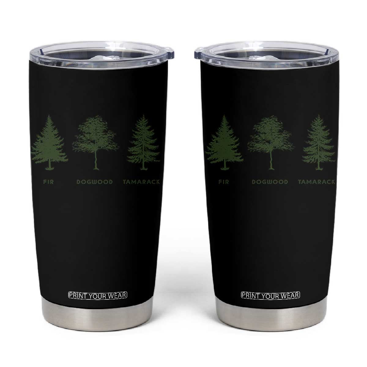 Subtle FDT Tumbler Cup Nature Tee National Park TS10 Black Print Your Wear