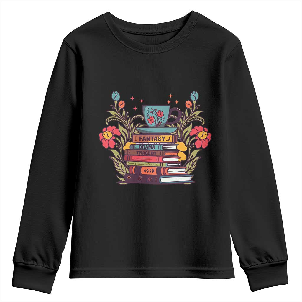 Subtle FDT Youth Sweatshirt Fantasy Drama Tragedy Book Lover TS02 Black Print Your Wear