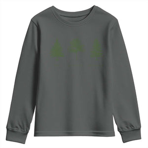 Subtle FDT Youth Sweatshirt Nature Tee National Park TS10 Dark Heather Print Your Wear