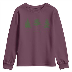 Subtle FDT Youth Sweatshirt Nature Tee National Park TS10 Maroon Print Your Wear