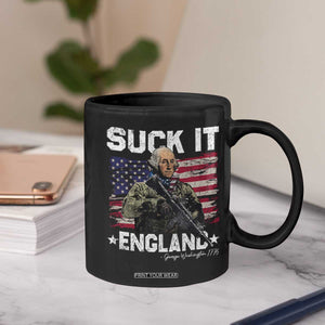 Suck It England Funny 4th of July George Washington 1776 Coffee Mug TS10 Print Your Wear
