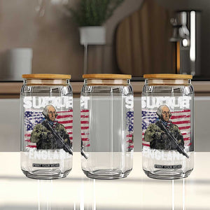 Suck It England Funny 4th of July George Washington 1776 Glass Can TS10 Print Your Wear