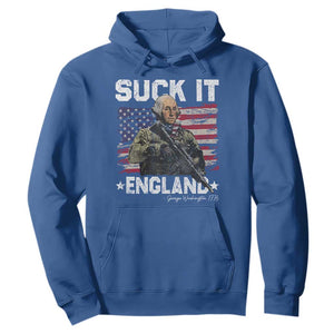Suck It England Funny 4th of July George Washington 1776 Hoodie TS10 Royal Blue Print Your Wear