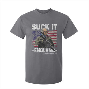 Suck It England Funny 4th of July George Washington 1776 T Shirt For Kid TS10 Charcoal Print Your Wear