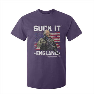 Suck It England Funny 4th of July George Washington 1776 T Shirt For Kid TS10 Purple Print Your Wear