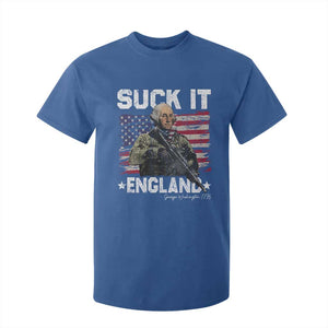 Suck It England Funny 4th of July George Washington 1776 T Shirt For Kid TS10 Royal Blue Print Your Wear
