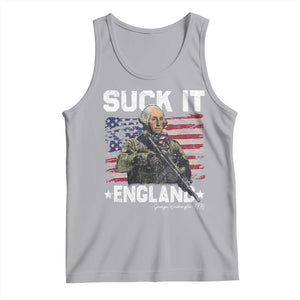 Suck It England Funny 4th of July George Washington 1776 Tank Top TS10 Athletic Heather Print Your Wear