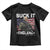 Suck It England Funny 4th of July George Washington 1776 Toddler T Shirt TS10 Black Print Your Wear