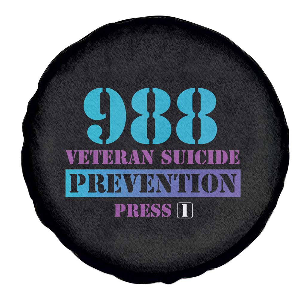 Suicide Prevention Awareness Spare Tire Cover 988 Veteran Suicide Prevention Press 1 TS11 Print Your Wear