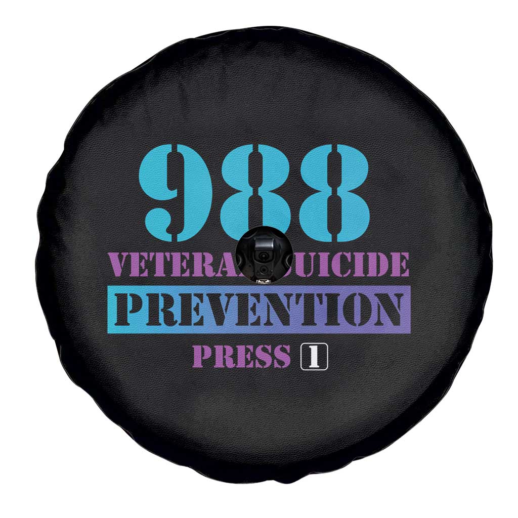 Suicide Prevention Awareness Spare Tire Cover 988 Veteran Suicide Prevention Press 1 TS11 Print Your Wear