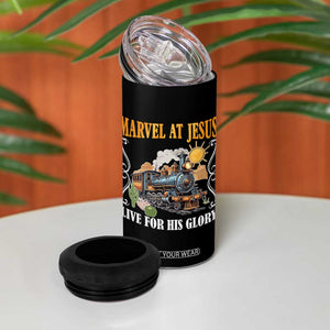 Summer VBS 2025 4 in 1 Can Cooler Tumbler Marvel at Jesus Live for His Glory Christian Bible Camp TS02 Print Your Wear